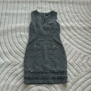Karl Lagerfeld tweed sheath button dress